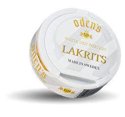 Oden’s Lakrits White Dry Portion Snus