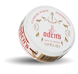 Oden’s Vanilla Extreme White Dry Portion Snus
