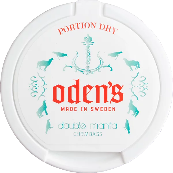 Oden’s Double Mint Extreme White Dry Portion Snus