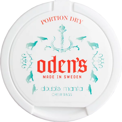 Oden’s Double Mint Extreme White Dry Portion Snus